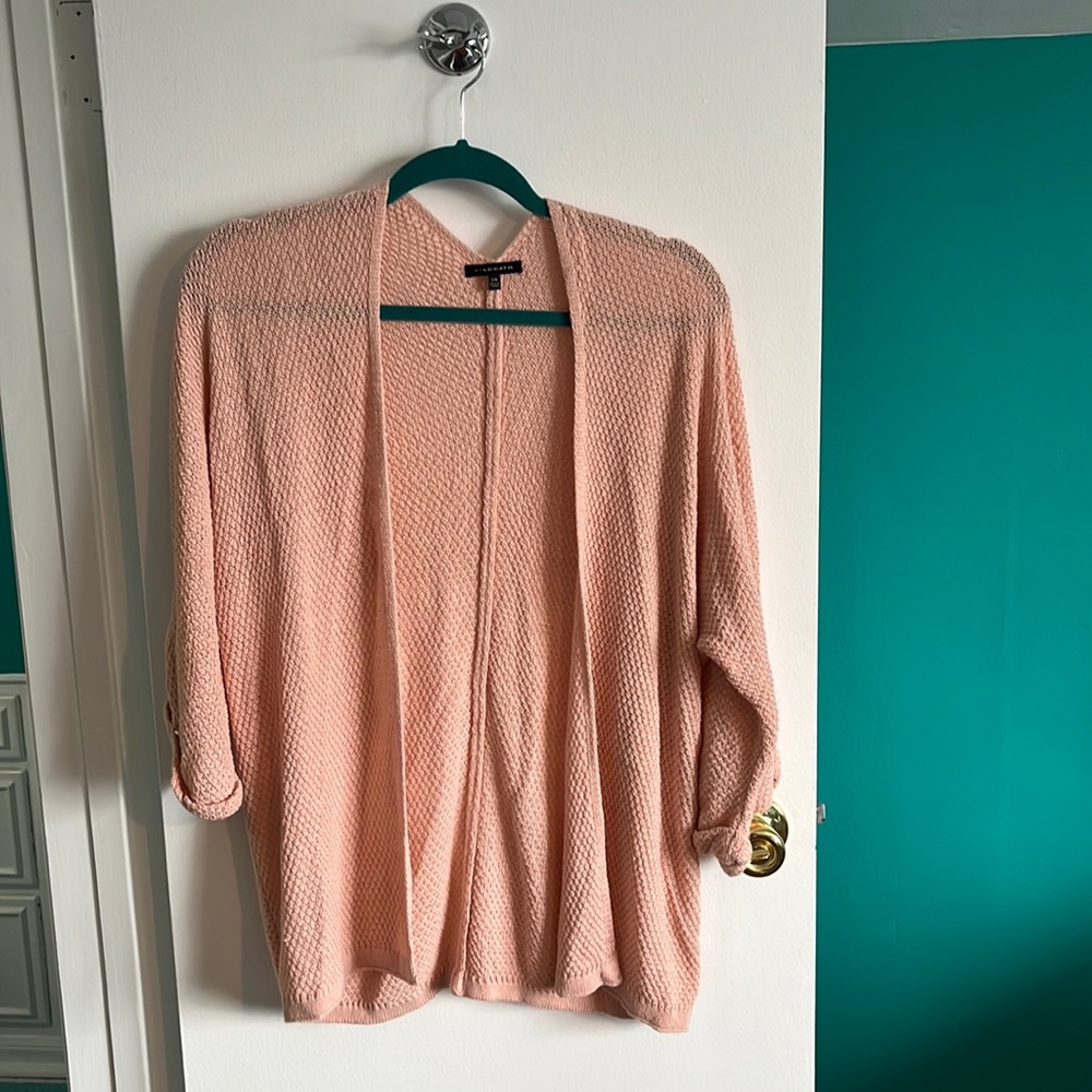 Slouchy blush cardigan